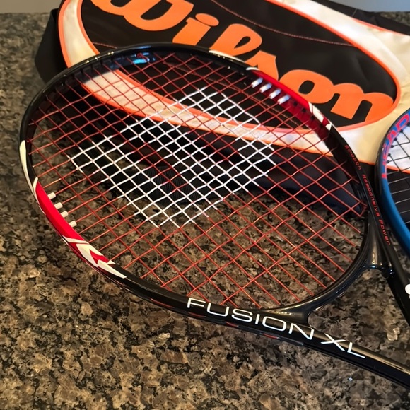 Wilson Fusion and Head Tennis Rackets with Bag - EUC - Picture 3 of 11